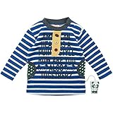【H28年春物】 PuiPui(プイプイ) 裏毛ボーダー長袖Tシャツ 95cm/BLUE NO.PP-162196