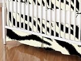 SheetWorld - MINI Crib Skirt (24 x 39) - Zebra - Made In USA by sheetworld