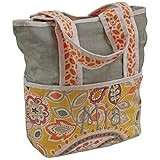 Hoohobbers Tote Diaper Bag, Yellow Flirty Flowers by Hoohobbers