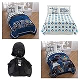 Star Wars Galactic Reversible Twin, Bed in a Bag & Darth Vader Pillow - 5 Piece Set [並行輸入品]