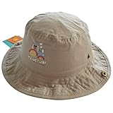 (コ-ランド) Co-land ベビー用ハット 赤ちゃんキャップ キッズ帽子 子供サンバイザー フィッシャーマンハット リバーシブル 図案付き 男の子 男児 帽子 紫外線 UVカット グレー 52cm