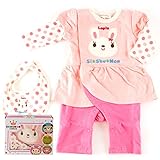 si shu non カバーオール スタイ オリジナル ギフトＢＯＸ うさぎ ピンク 80