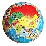 MyToy 8.5 " nflatable Globeおもちゃボール赤ちゃん早期教育教育ツール膨らませビーチボールキッズ学習とPlaying地理世界マップ