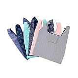 [Beauty Angelbella] トート エコバッグ 折りたたみ コンパクト コンビニサイズ メンズ 買い物袋 ポケットサイズ 大容量 防水素材 収納便利 水洗い可能 リサイクル 簡単 折り畳み（６個セット）