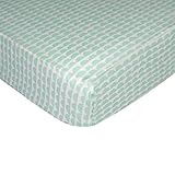 Lolli Living Sparrow Fitted Sheet, Mint Scallop by Lolli Living
