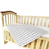 Miracle Baby（ミラクル ベビー）綿100% 4重 防水 おねしょシート　敷バット　 ベビー ウォータープルーフ シート　Baby Waterproof Sheet　多機能 　１セット (ブ