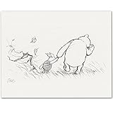 Blustery Day – Winnie the Pooh and Piglet 11 x 14額なし保育園アートプリント
