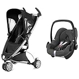 【セット買い】QUINNY クイニーザップ ロッキングブラック + マキシコシ ぺブル スパークリンググレイ QNY65608360 + QNY63079560