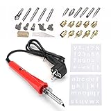 Beho-31Pcs 30Wの木材焼くペンキット電器彫刻機のはんだ付け趣味の楽しいツール