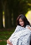 Baby Nursing Cover for Breastfeeding Babies with Privacy Neckline. 100% Breathable Breastfeeding Cov