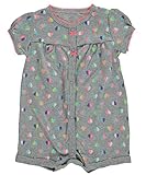 Carters Baby Girls Snap-Up Cotton Romper Multi Heart Grey NB by Carter's