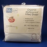 L.A. Baby Babyluxe Organic Waterproof Fitted Sheet (28 x 52) by Baby Luxe