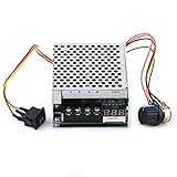 DCモーター スピードコントローラ 10V - 55V 40Aガバナーデジタル 表示の反転方向スイッチ