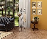 Home-Like ポールハンガー コートスタンド ハンガーラック 北欧風 おしゃれ 枝型フック 幅45×奥行45×高さ180CM (ブラック)