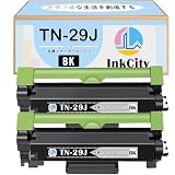 【InkCity】Brother(ブラザー)用 TN-29J 互換トナーカートリッジ【Black×2本】大容量【純正品と互換可能/高発色/個別包装/安心サポート】対応機種：HL-L2375DW、HL-L2370DN、HL-L2330D、MFC-L2750DW、MFC-L2730DN、DCP-L2550DW、DCP-L2535D、FAX-L2710DN