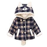 cm-trading キッズ ダウン ジャケット ベビー 可愛い コート ダウンコート ダウン 中綿ジャケット フード付き 新生児 服 子供服 暖かい アウターウェア 防寒 チェック柄 女の子 男の子
