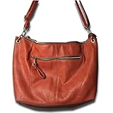 ラム革のような上質フェイクレザー使いのシンプルショルダーRB