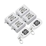 eMylo 4 X 220 V-230 V-240 V 1000 W 1チャンネルワイヤレスリモート制御リレースイッチ送信機と受信機