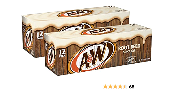 Amazon A と W のルートビア 24 缶 A W Root Beer 12 Fl Oz 24 Cans A W 食品 飲料 お酒 通販