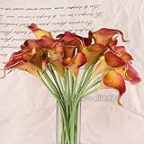 Generic 6Head Latex Real Touch Calla Lily Flower Bouquets For Bridal Wedding Bouquet DIY