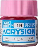GSI クレオス(GSI Creos) アクリジョンカラー ピンク (桃) 光沢 10ml ホビー用塗料 N19