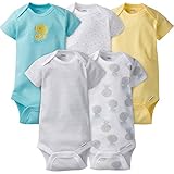 Gerberユニセックスベビー5パックOnesies US サイズ: S カラー: マルチカラー