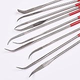 BCP 10 Pcs Bent Curved Mini Diamond File Set, Needle File Set [並行輸入品]