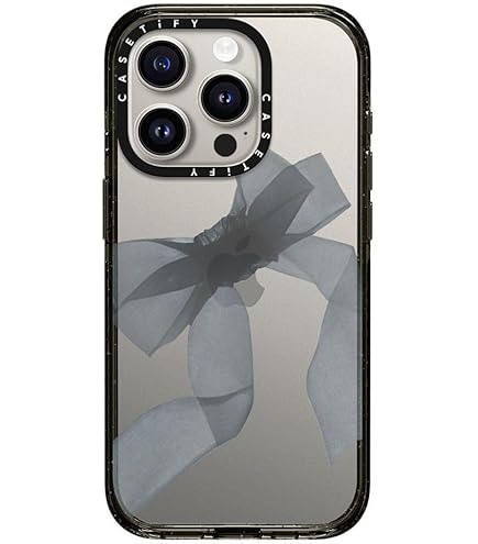 CASETiFY MagSafe 対応インパクト iPhone 15 Pro ケース [MIL規格準拠 (4x MIL-STD-810G) / 2.5mからの落下試験をクリア / MagSafe に対応] - クリア ブラック CASETiFY MagSafe 対応インパクト iPhone 15 Pro ケース MIL規格準拠