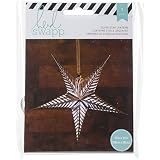 American Crafts 340574 Star Heidi Swapp Paper Lantern Small Five Pt. Star Silverハロウィン [並行輸入品]