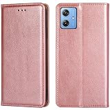 for MOTO G64 5G ケース 手帳型 for モトローラG64 5g カバー XJUN 上品 高級PUレザー ハンドメイド 高質感皮革 おしゃれ 汗や指紋防止 肌触り良い 360度保護 男女兼用 ピンク