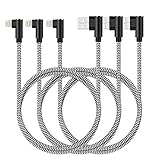iPhone 充電ケーブル ライトニング l字 【3本セット 3ｍ】lightning ケーブル iphoneケーブル ナイロン編み 急速充