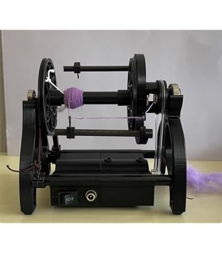 Amazon | 電動糸紡ぎ車 電動スピニングホイール 25cm x 17.5cm x 22cm