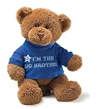 GUND I'm The Big Brother Tシャツ テディベア ぬいぐるみ ブルー 12インチ