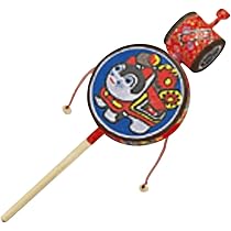 Amazon.co.jp: 山下工芸 民芸品 マルチ φ9×27cm 和紙 でんでん太鼓