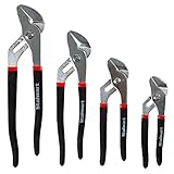Stalwart 75-HT3003 Groove Joint Plier Set with Storage Pouch, 4 Piece by Stalwart