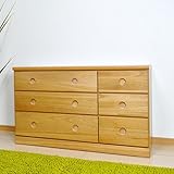 チェスト 幅120 3段 タンス ローチェスト 整理ダンス 完成品 AYU-3-355-F (ナチュラル)