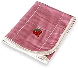 はぐまむ hugmamu 日本製 ガーゼケット 5重 S リトルフレンズ ピンク (イチゴ) 1563A-01