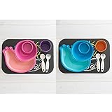 EcoビンジオBinggio環境にやさしいコーン幼児食器6点セット (Blue sky) [並行輸入品]