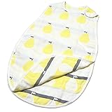 SMILEMOON スリーパー キッズ & ベビー コットン 100% 6重 ガーゼ 赤ちゃん 出産祝(BABY, PEAR（洋梨）アウトレット)