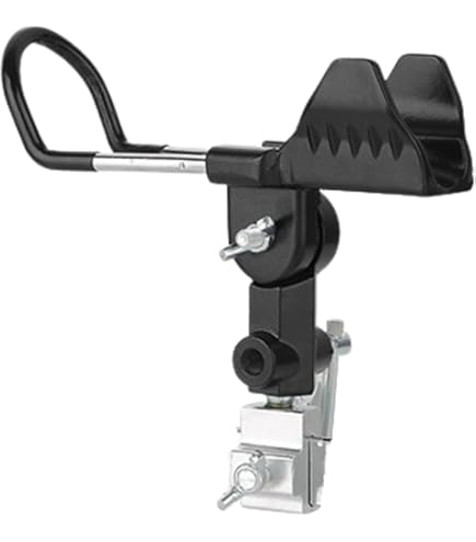 Amazon | ロッド 釣竿ホルダー 竿掛け 地面支持 360度回転 上下調節