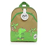 Babymel Kids Mini Backpack Rucksack With Harness & Musical Tag - Dylan Dino Palm Design - Suitable F