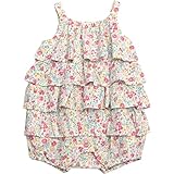 Ralph Lauren(ラルフローレン) フローラルラッフルドコットンショートオール/カバーオール 12M(9-12ヶ月) [並行輸入品]
