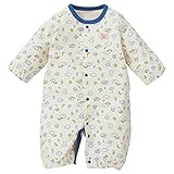 西松屋 EFD 長袖コンビドレス（空模様）【新生児50-60cm】 新生児 ブルー