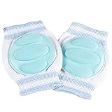 Novolix 1 Pair Unisex Baby Kneepads Elbow Pads Breathable Elastic Leg Protector for Crawling Infants