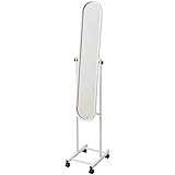 山善 スタンドミラー キャスター付き ホワイト CTM-11(WH)