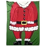 Genuine Snug Rug Sleeved Blanket Warm Fleece Christmas Themed - Santa