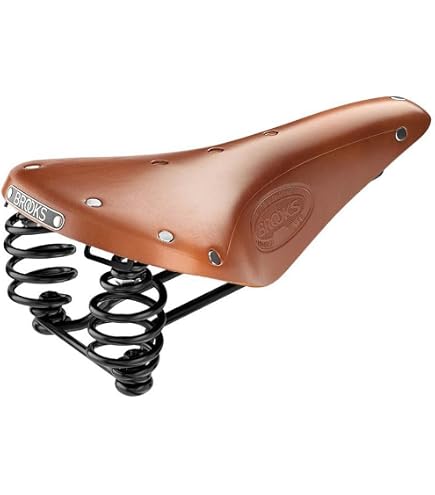 Amazon | BROOKS(ブルックス) レザーサドル スプリングつきモデルB66の