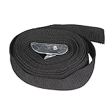 SODIAL 金属バックルバインディングベルト　黒