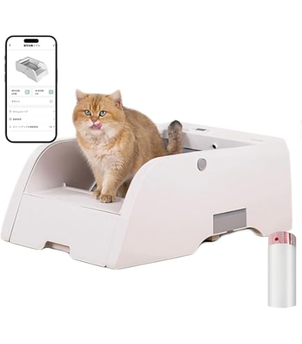 Amazon | PETKIT 猫 トイレ 自動トイレ ゆるい便が検知 スマホ管理
