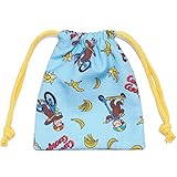 2017年 春物 おさるのジョージ 巾着 Curious George サックス◇18×15cm